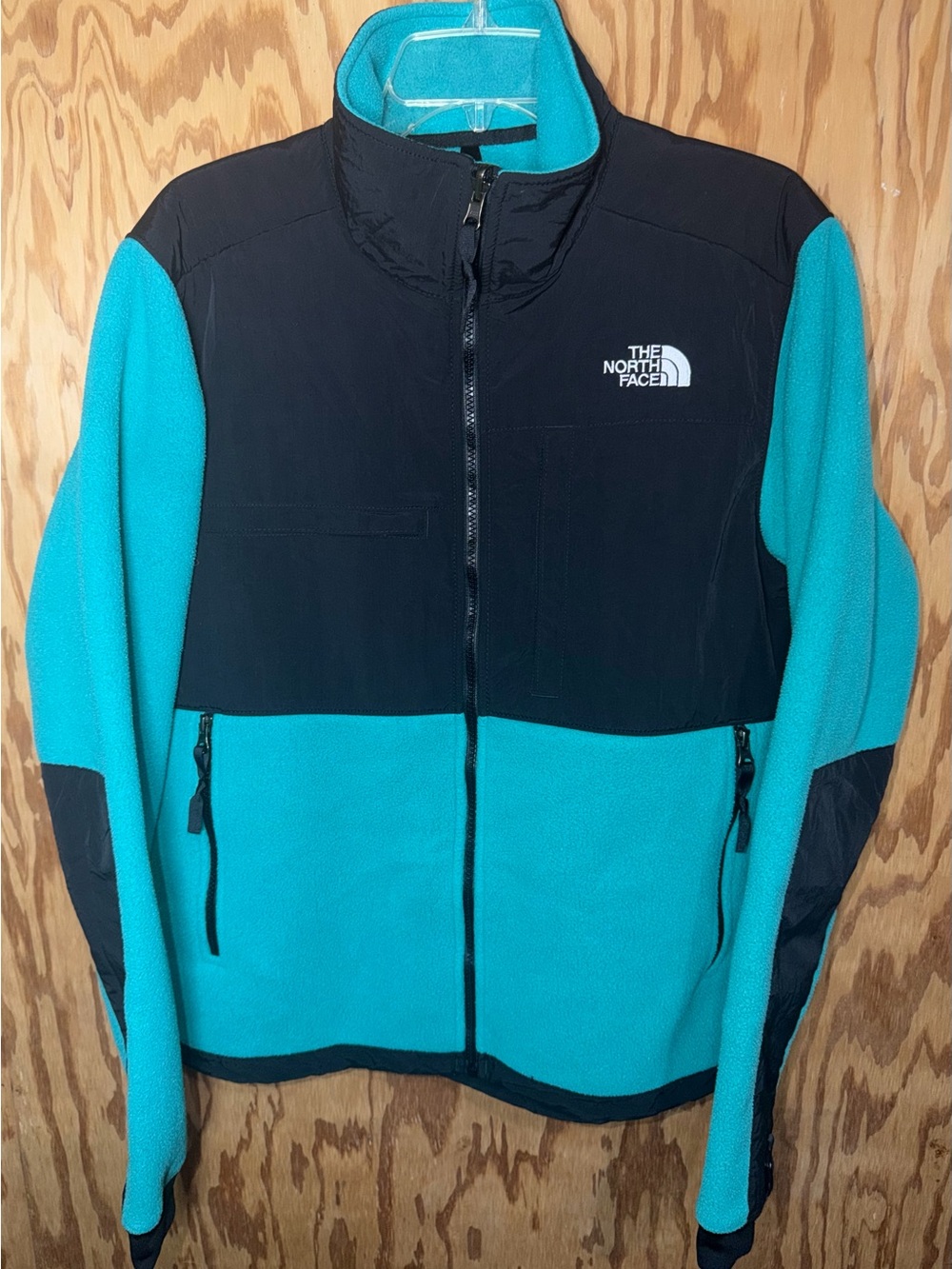 The North Face Teal DENALI 2.0 Men Fleece Full Zipper Jacket Mens Medium Winter